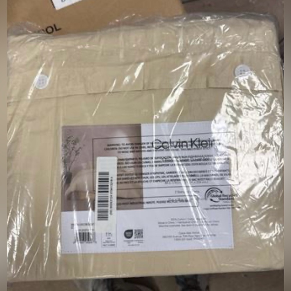 Calvin Klein Branching Leaves Cotton Duvet Cover Set Queen - Picture 7 of 7